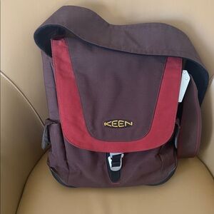 Keen Red and Brown Laptop Bag